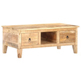 Coffee Table 100x55x40 cm Rough Mango Wood - Extra Image