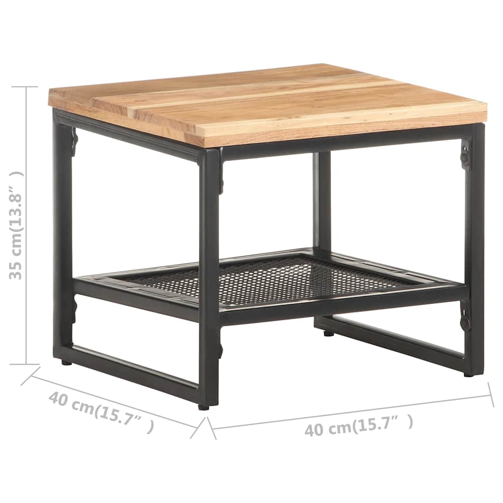 Side Table 40x40x35 cm Solid Acacia Wood