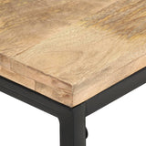 Coffee Table 110x60x35 cm Solid Mango Wood - Top-Down View