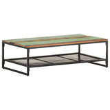 Coffee Table 110x60x35 cm Solid Reclaimed Wood - Low Angle