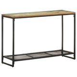 Console Table 110x35x75 cm Solid Reclaimed Wood - Side View