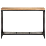 Console Table 110x35x75 cm Solid Acacia Wood - Front View