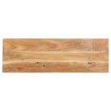 Console Table 110x35x75 cm Solid Acacia Wood - Side View