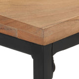 Console Table 110x35x75 cm Solid Acacia Wood - Top-Down View