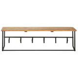 Peg with Live Edge 100x34x38 cm Solid Acacia Wood - Side View