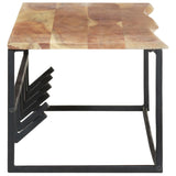 Peg with Live Edge 100x34x38 cm Solid Acacia Wood - Top-Down View