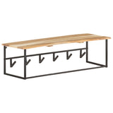 Peg with Live Edge 100x34x38 cm Solid Acacia Wood - Extra Image