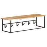 Peg with Live Edge 100x34x38 cm Solid Acacia Wood - Extra Image