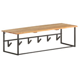 Peg with Live Edge 100x34x38 cm Solid Acacia Wood - Extra Image