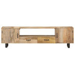 TV Cabinet 160x30x45 cm Solid Mango Wood