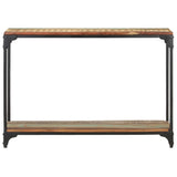 Console Table 110x30x75 cm Solid Reclaimed Wood - Front View