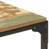 Console Table 110x30x75 cm Solid Reclaimed Wood - Rear View