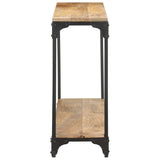 Console Table 110x30x75 cm Solid Mango Wood - Side View