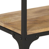 Console Table 110x30x75 cm Solid Mango Wood - 45-Degree Angle