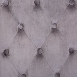 Dining Chairs 4 pcs Grey Velvet - Low Angle