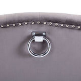 Dining Chairs 6 pcs Grey Velvet