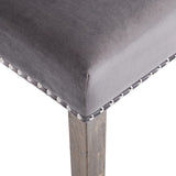 Dining Chairs 6 pcs Grey Velvet - Extra Image