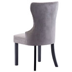 Dining Chairs 6 pcs Grey Velvet