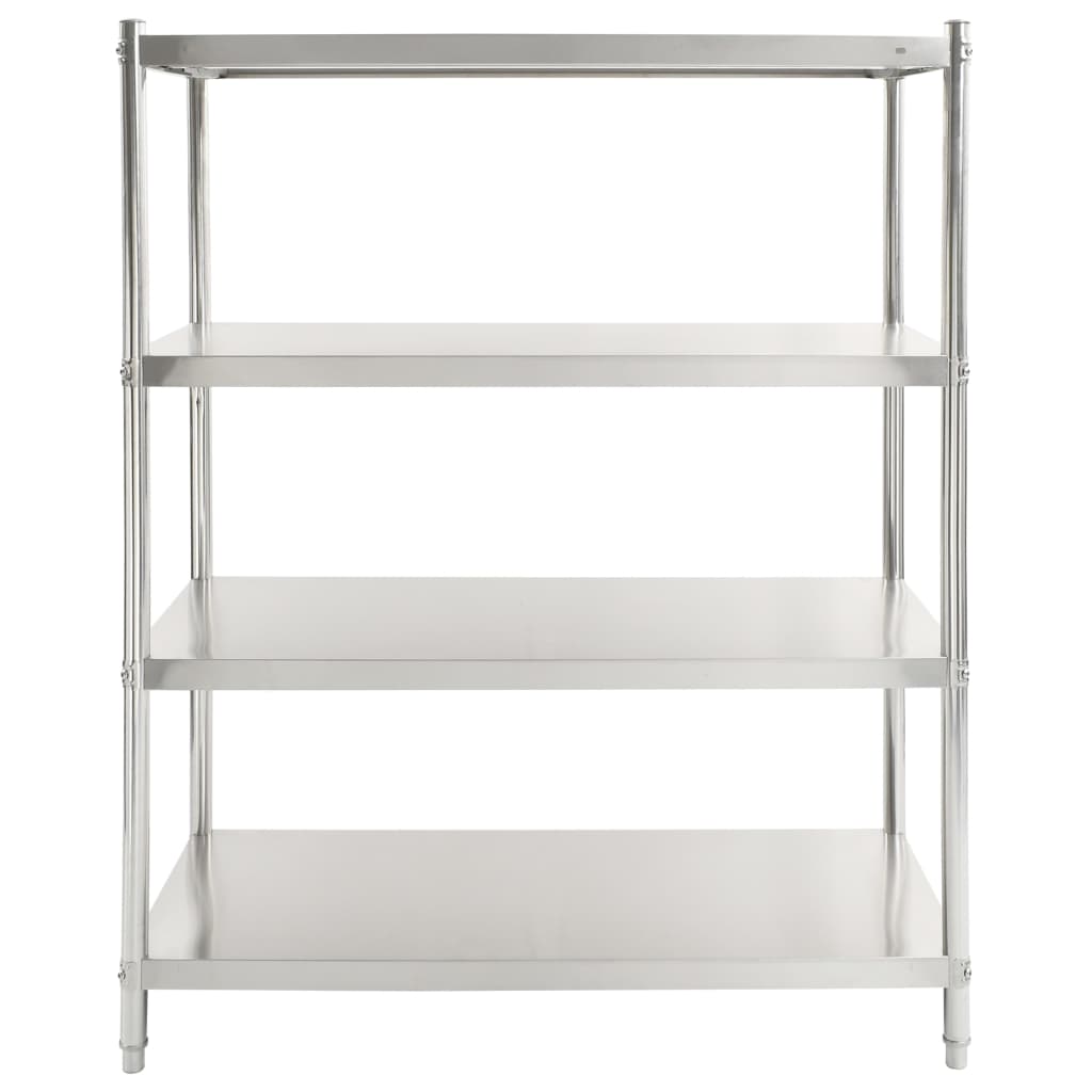 4-tier Kitchen Shelf 120x50x155 Cm Stainless Steel