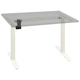 Electric Motorised Standing Desk Frame Height Adjustable White - Front View