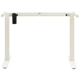 Electric Motorised Standing Desk Frame Height Adjustable White - Side View