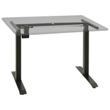 Electric Motorised Standing Desk Frame Height Adjustable Black - Front View
