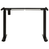 Electric Motorised Standing Desk Frame Height Adjustable Black - Side View