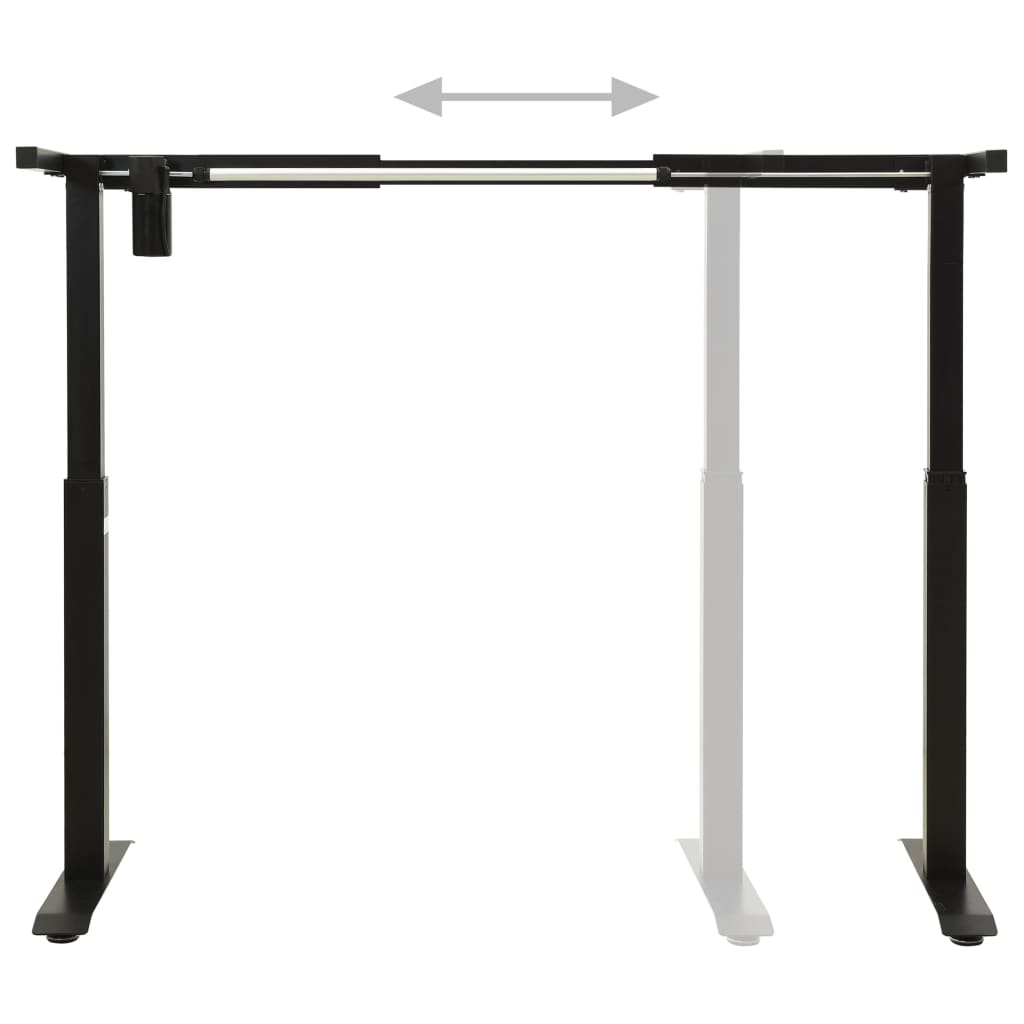 Electric Motorised Standing Desk Frame Height Adjustable Black