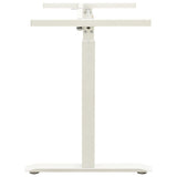Manual Height Adjustable Standing Desk Frame Hand Crank White - Top-Down View
