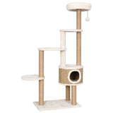 Cat Tree with Luxury Cushion and Scratching Post 148cm Seagrass - Front View