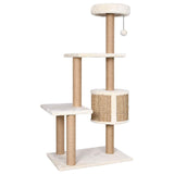 Cat Tree with Scratching Post 123cm Seagrass - 45-Degree Angle