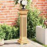 Classic Square Pillar Plant Stand Light Wood 17x17x66 cm MDF