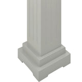 Classic Square Pillar Plant Stand Grey 17x17x66 cm MDF - Rear View