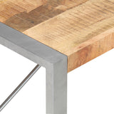 Coffee Table 120x60x40 cm Rough Mango Wood - Top-Down View
