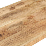 Coffee Table 120x60x40 cm Rough Mango Wood - 45-Degree Angle