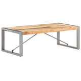 Coffee Table 120x60x40 cm Rough Mango Wood - Extra Image