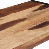 Dining Table 120x60x75 cm Solid Wood - 45-Degree Angle