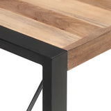 Dining Table 140x70x75 cm Solid Wood - Top-Down View