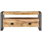 Coffee Table 100x55x45 cm Rough Mango Wood - Front View