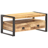 Coffee Table 100x55x45 cm Rough Mango Wood - Extra Image