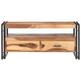 Coffee Table 100x55x45cm Solid Acacia Wood - Front View