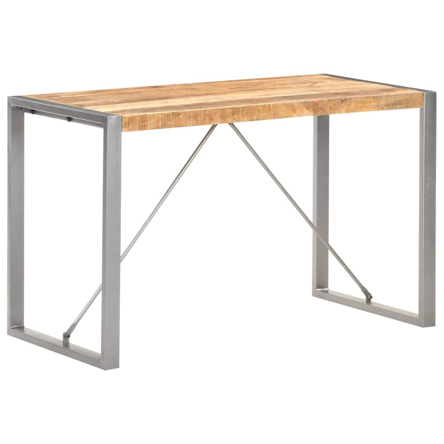Dining Table 120x60x75 cm Solid Rough Mango Wood