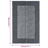 Outdoor Carpet ARAKIL Grey 120x180 cm PP