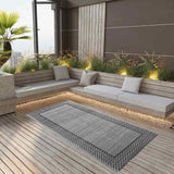 Outdoor Carpet ARAKIL Grey 120x180 cm PP