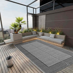 Outdoor Carpet ARAKIL Grey 160x230 cm PP