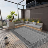 Outdoor Carpet ARAKIL Grey 190x290 cm PP
