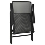 Folding Mesh Chairs 4 pcs Steel Anthracite - Rear View