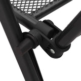Folding Mesh Chairs 4 pcs Steel Anthracite - Low Angle