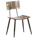 Dining Chairs 4 pcs Solid Reclaimed Wood - Low Angle