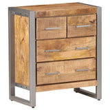 Sideboard 60x35x70 cm Rough Mango Wood - Extra Image